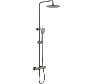 Robinet d'una sola palanca extensible amb kit de metall raspallat Acer raspallat Kloe